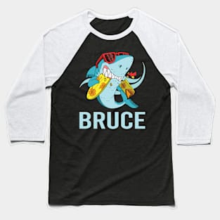 Funny Shark - Bruce Name Baseball T-Shirt